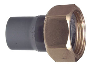 Attacchi a rubinetto PVC-U/ottone metrico G-GF-Tubiplast