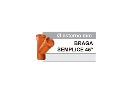Braga semplice 45°-Stabilplatic-Tubiplast
