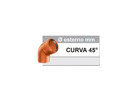 Curva 45°-Stabiplastic-Tubiplast